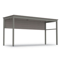 Urban Desk Workstation, 59w X 23.75d X 29.5h, Ash