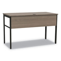 Urban Desk Workstation, 59w X 23.75d X 29.5h, Natural Walnut