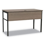 Urban Desk Workstation, 59w X 23.75d X 29.5h, Natural Walnut