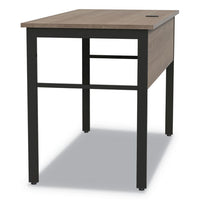 Urban Desk Workstation, 59w X 23.75d X 29.5h, Natural Walnut