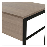 Urban Desk Workstation, 59w X 23.75d X 29.5h, Natural Walnut