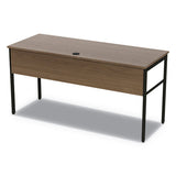 Urban Desk Workstation, 59w X 23.75d X 29.5h, Natural Walnut