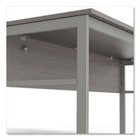 Urban Desk Workstation, 59w X 59d X 29.5h, Ash