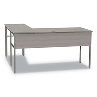 Urban Desk Workstation, 59w X 59d X 29.5h, Ash