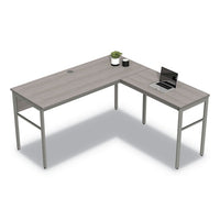 Urban Desk Workstation, 59w X 59d X 29.5h, Ash