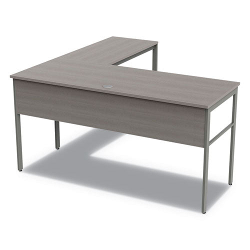 Urban Desk Workstation, 59w X 59d X 29.5h, Ash