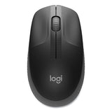 M190 Wireless Optical Mouse, 2.4 Ghz Frequency-33 Ft Wireless Range, Left-right Hand Use, Black-gray