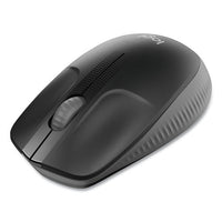 M190 Wireless Optical Mouse, 2.4 Ghz Frequency-33 Ft Wireless Range, Left-right Hand Use, Black-gray