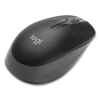 M190 Wireless Optical Mouse, 2.4 Ghz Frequency-33 Ft Wireless Range, Left-right Hand Use, Black-gray