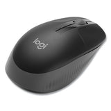 M190 Wireless Optical Mouse, 2.4 Ghz Frequency-33 Ft Wireless Range, Left-right Hand Use, Black-gray