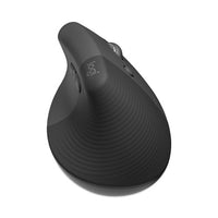 Lift Vertical Ergonomic Mouse, 2.4 Ghz Frequency-32 Ft Wireless Range, Right Hand Use, Graphite