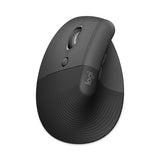 Lift Vertical Ergonomic Mouse, 2.4 Ghz Frequency-32 Ft Wireless Range, Left Hand Use, Graphite