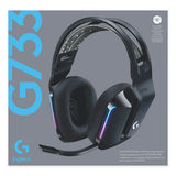 G733 Lightspeed Wireless Gaming Binaural Over The Head Headset, Black
