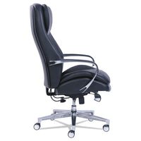 Commercial 2000 Big And Tall Executive Chair With Dynamic Lumbar Support, Up To 400 Lbs., Black Seat-back, Silver Base