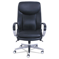 Commercial 2000 Big And Tall Executive Chair With Dynamic Lumbar Support, Up To 400 Lbs., Black Seat-back, Silver Base