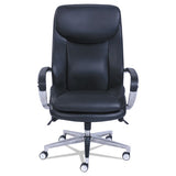 Commercial 2000 Big And Tall Executive Chair With Dynamic Lumbar Support, Up To 400 Lbs., Black Seat-back, Silver Base