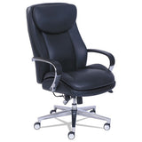 Commercial 2000 High-back Executive Chair With Dynamic Lumbar Support, Supports Up To 300 Lbs., Black Seat-back, Silver Base