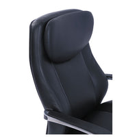 Commercial 2000 High-back Executive Chair, Supports Up To 300 Lbs., Black Seat-black Back, Silver Base