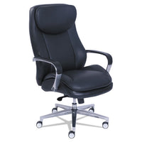 Commercial 2000 High-back Executive Chair, Supports Up To 300 Lbs., Black Seat-black Back, Silver Base