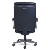 Woodbury High-back Executive Chair, Supports Up To 300 Lbs., Black Seat-black Back, Weathered Gray Base