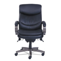 Woodbury High-back Executive Chair, Supports Up To 300 Lbs., Black Seat-black Back, Weathered Gray Base