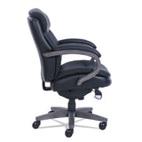 Woodbury Mid-back Executive Chair, Supports Up To 300 Lbs., Black Seat-black Back, Weathered Gray Base
