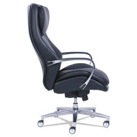 Commercial 2000 Big And Tall Executive Chair, Supports Up To 400 Lbs., Black Seat-black Back, Silver Base