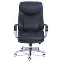 Commercial 2000 Big And Tall Executive Chair, Supports Up To 400 Lbs., Black Seat-black Back, Silver Base