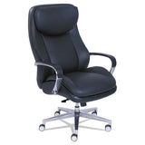 Commercial 2000 Big And Tall Executive Chair, Supports Up To 400 Lbs., Black Seat-black Back, Silver Base