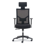 Mesh Back Molded Foam Task Chair, Supports Up To 275 Lb, Black Seat-back