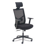 Mesh Back Molded Foam Task Chair, Supports Up To 275 Lb, Black Seat-back