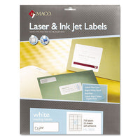 White Laser-inkjet Shipping And Address Labels, Inkjet-laser Printers, 1 X 2.63, White, 30-sheet, 100 Sheets-box