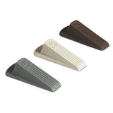 Big Foot Doorstop, No Slip Rubber Wedge, 2.25w X 4.75d X 1.25h, Beige