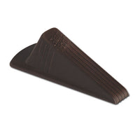 Giant Foot Doorstop, No-slip Rubber Wedge, 3.5w X 6.75d X 2h, Brown, 2-pack