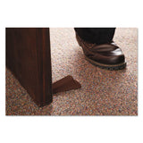 Big Foot Doorstop, No Slip Rubber Wedge, 2.25w X 4.75d X 1.25h, Brown, 2-pack