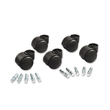 Deluxe Futura Casters, Nylon, B And K Stems, 120 Lbs-caster, 5-set