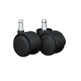 Safety Casters, Standard Neck, Nylon, B Stem, 110 Lbs-caster, 5-set