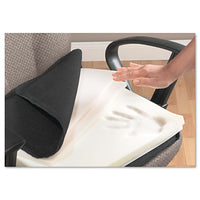 Deluxe Seat-back Cushion With Memory Foam, 17w X 2.75d X 17.5h, Black