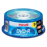 Dvd-r Discs, 4.7gb, 16x, Spindle, Gold, 15-pack