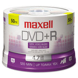 Dvd+r Discs, 4.7gb, 16x, Spindle, Silver, 50-pack