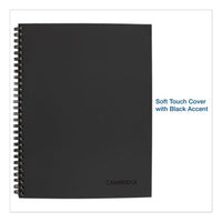 Wirebound Business Notebook, Wide-legal Rule, Black Cover, 11 X 8.5, 80 Sheets