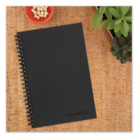 Wirebound Business Notebook, Wide-legal Rule, Black Cover, 8 X 5, 80 Sheets