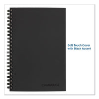 Wirebound Guided Business Notebook, Quicknotes, Dark Gray Cover, 8 X 5, 80 Sheets