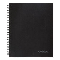 Hardbound Notebook W- Pocket, 1 Subject, Wide-legal Rule, Black Cover, 11 X 8.5, 96 Sheets