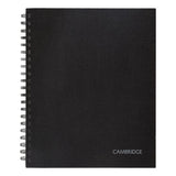 Hardbound Notebook W- Pocket, 1 Subject, Wide-legal Rule, Black Cover, 11 X 8.5, 96 Sheets