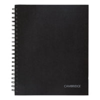 Hardbound Notebook W- Pocket, 1 Subject, Wide-legal Rule, Black Cover, 11 X 8.5, 96 Sheets