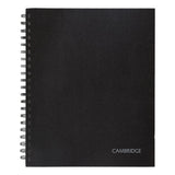 Hardbound Notebook W- Pocket, 1 Subject, Wide-legal Rule, Black Cover, 11 X 8.5, 96 Sheets