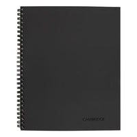 Wirebound Business Notebook, Wide-legal Rule, Black Cover, 9.5 X 6.68, 80 Sheets