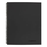 Wirebound Business Notebook, Wide-legal Rule, Black Cover, 9.5 X 6.68, 80 Sheets