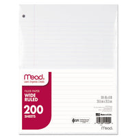 Filler Paper, 3-hole, 8.5 X 11, Narrow Rule, 200-pack